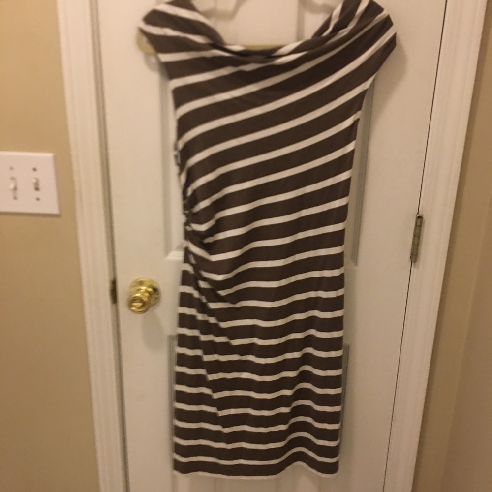Loft Casual Striped T-Shirt Dress